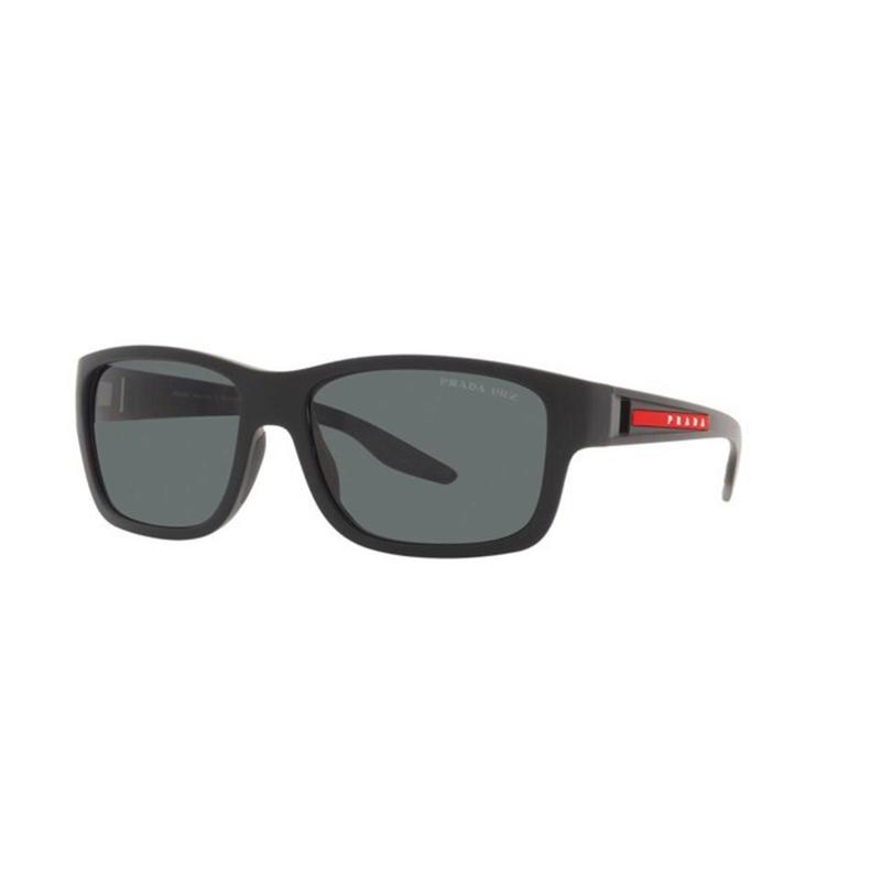 Prada | New | 01ws | 01ws Dg002g | Black Rubber | Dark Grey